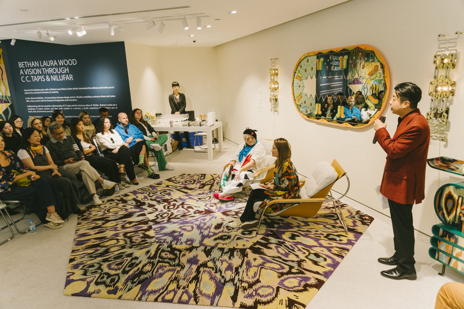 Talk with Bethan Laura Wood at the opening, NUOVO Hong Kong