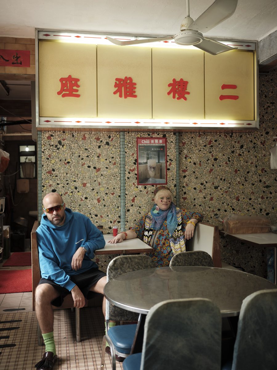 Bethan Laura Wood at a cha chaan teng, Hong Kong