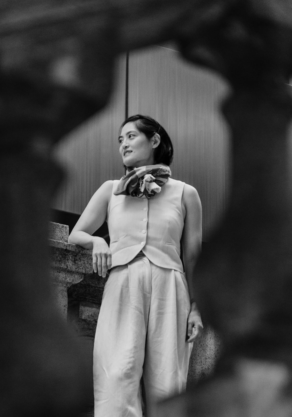 Joyce Wang × Pinton — REWILD, portrait in black and white